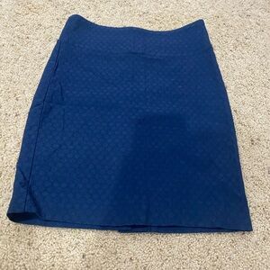 Margaret M Navy Textured Mini Skirt Small Stretch Pull On